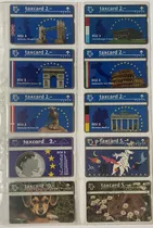 10 Tarjetas Telefónicas Usadas En Folio Lote Europa Ft06