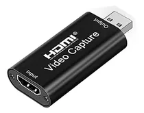 Capturadora Video Hdmi Usb Soporta 1080p Y 4k Obs Vlc Amcap