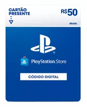 Gift Card Playstation Store 50 Reais Psn Plus Ps4 Ps5 Brasil