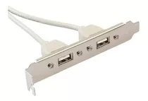 Placa/espelho Usb 2.0 C/2 Portas C/conector Placa Mae