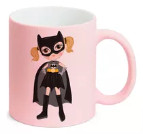 Caneca Rosa Candy Crc1 Menina Batman Batgirl