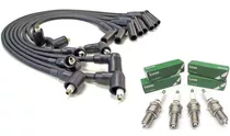 Kit Cables Y Bujias Lucas Ideal Gnc - Fiat Uno Fiorino - Motor Fire 1.3 8v