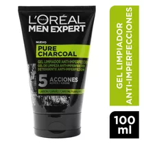 Gel Limpiador Pure Charcoal Loreal Men Expert 100 Ml Tipo De Piel Todo Tipo De Piel