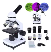 Microscopio Compuesto 2000x Con Soporte Para Celular