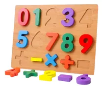 Brinquedo Pedagógico Educativo Montessori Encaixe Números
