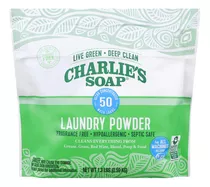 Charlies Jabón Detergente En Polvo (50 Cargas, 1 Paquete) Po
