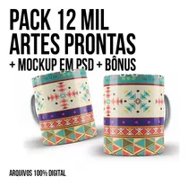 12 Mil Pack Artes Canecas Sublimação-cdr/png + Bônus