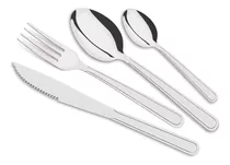 Set Cubiertos Acero Inox Tramontina Premium X24 Piezas Hogar