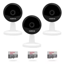 3 Câmeras Wi-fi Imx1 Intelbras Hd 720p + Micro Sd 64gb Ultra