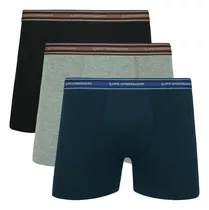 Kit 3 Cueca Lupo Tamanho Grandes Boxer Box Plus Size Algodão