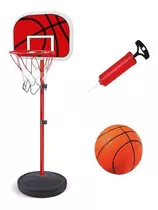 Cesta De Basquete Infantil Bola Bomba Rede Até 2,02m Dm Toys