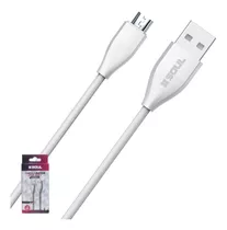 Cable Usb Micro Usb 2m Reforzado Compatible Con Motorola G X Color Blanco