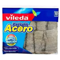 Pads Lanas De Acero Vileda 10 Unidades