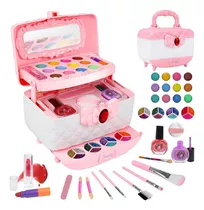 Juego De Maquillaje Lavable Set De Belleza Para Niños Regalo