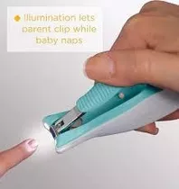 Corta Uñas Para Bebe Con Luz Led Safety