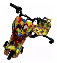 Triciclo Drift Elétrico Patinete 250w 3 Velocidades Scooter Cor Colors