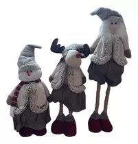 Figuras Navideñas Muñeco Nieve Reno Santa Claus Adorno Hogar