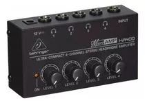 Behringer Ha400 Microamp Amplificador Para Audifonos Color Negro