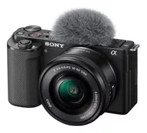 Cámara Sony  + Lente Intercambiable Para Vlogger Zv-e10l