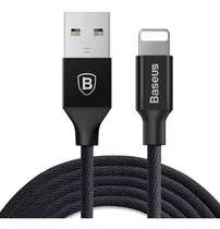 Cabo Usb Lightning Reforçado Nylon Baseus Turbo Para iPhone