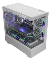 Gabinete Gamer Bpc-k215 M-atx Branco 6 Cooler Lateral Vidro