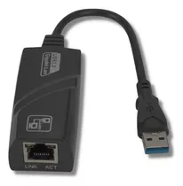 Adaptador Ethernet Usb 3.0 Rj45 Rede Gigabit 10/100/1000cabo