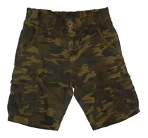 Bermuda Camuflada De Hombre Cargo Gabardina 