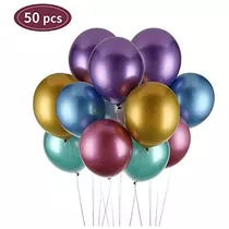 Globos Metalizados Paquete 50 Unidades 