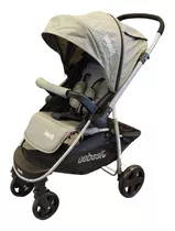 Cochecito De Paseo Bebesit Aeris 1390 Gris Con Chasis Color Plateado