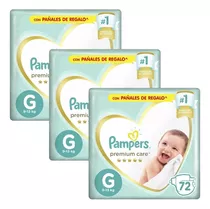 Pampers Premium Care 3 Packs Mensual Talles M G Xg Xxg