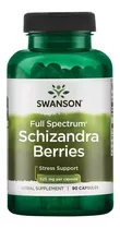  Schizandra Berries 525 Mg 90 Capsulas Estrés Y Animo 