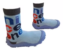 Pantumedias Con Suela Pvc Flexible Antideslizante