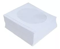 500 Envelope Cd Branco C/visor Transparente Ou Colorido