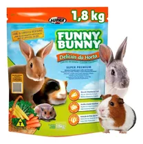 Ração Porquinho Da Índia Coelho Hamster Funny Bunny 1,8kg