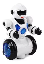 Brinquedo Eletrônico Robo Space Bot Com Sons Polibrinq 1038 Cor Branco Personagem Dancig Robot