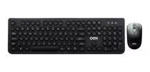 Kit Combo Teclado+mouse Oex Tm410 Pop Preto