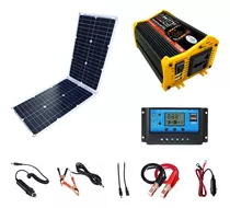 Kit De 36w Paneles Solares 500w Inversores Con Controlador