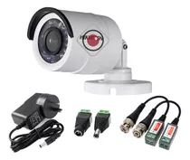 Camara Bullet Hikvision 1 Mp Hd Exterior + Fuente Balun Cctv