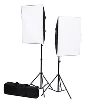 Kit 2 Paneles Led48w Softbox 50x70cm Tripode Bolso Visico Color De La Estructura Negro Color De La Luz Blanco Calido Frio