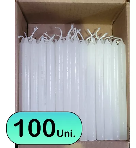 100 Velas Palito Branca Parafina Pura 16 Cm X 1 2 Cm MercadoLivre