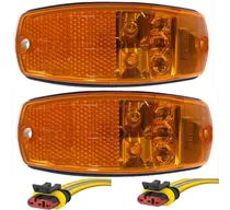 Kit 2 Lanterna Seta Lateral Onibus G7 Volare W8 5 Led 24vts