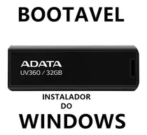 Pendrive Bootavel Adata W7 W10 Ou W11 Formatação Pc/note