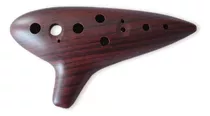 Flauta Woodi Ocarina Wc-917bw, 12 Agujeros, Madera, Grano Al