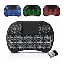 Mini Teclado Sem Fio Air Mouse Touch Tv Wireless Com Luz