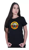 Camiseta Baby Look Fem. Rock Guns N' Roses Camisa
