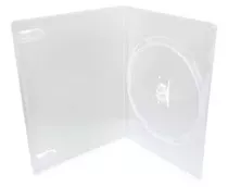 10 Estojo Box Dvd Transparente Padrão Unidades
