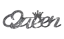 Broche Prendedor Queen Plateado