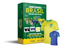 Pack Artes Camisa Brasil Person. Copa Do Mundo 2022 Vetor