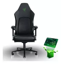 Silla Gamer Razer Iskur V2 Black/green Color Negro/verde Material Del Tapizado Cuero Sintético