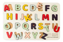Alfabeto Tabuleiro Encaixe Brinquedo Educativo Montessoriano